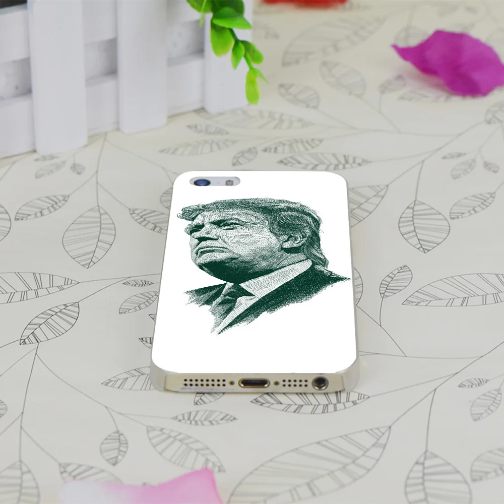 C3505 Дональд Джон Трамп Прозрачный Жесткий Тонкий чехол для Apple IPhone 4 4S 4G 5 5G 5S SE 5C 6 6S