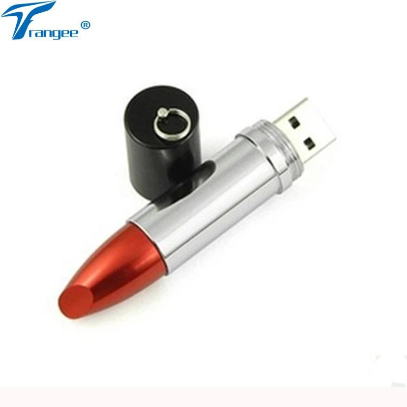 Металлический USB флеш-накопитель в виде помады Trangee 8 ГБ 16 32 64 2 0 подарок для друзей