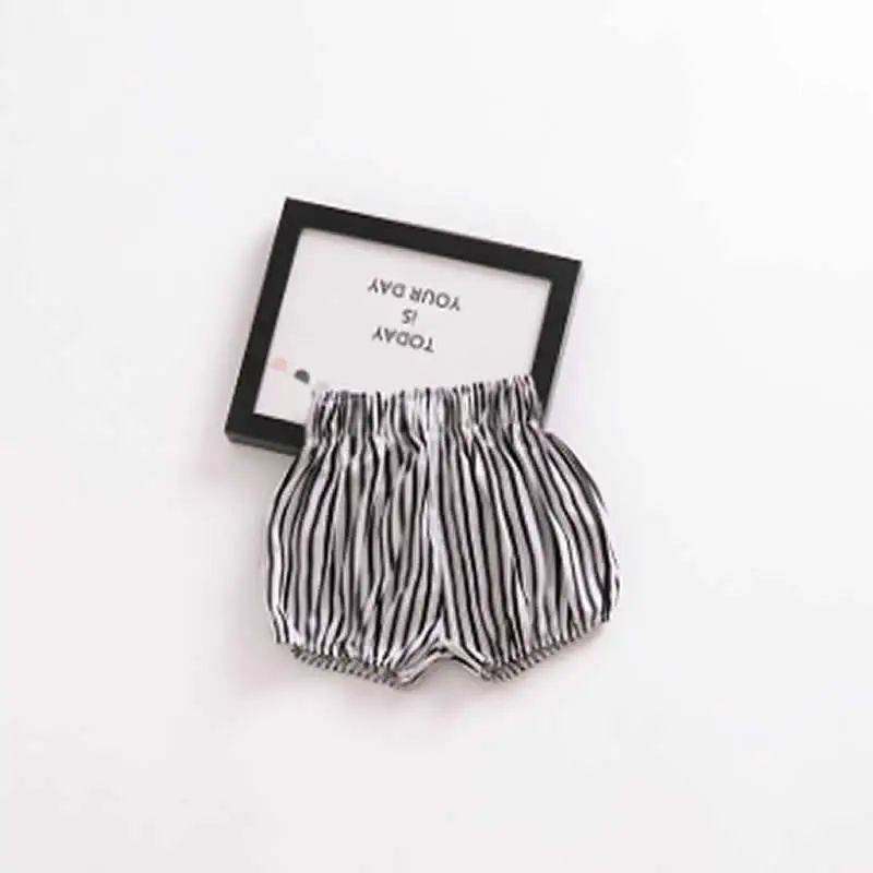 Newborn Baby Bloomers Shorts Boy PP Pants Cotton Triangle Solid Dot Striped Print Toddler Girl Summer Trousers ins | Детская одежда и