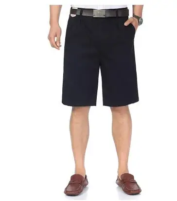

Summer korte broek mannen quinquagenarian men's homens shorts casual design male men's shorts cotton knee-length black plus size