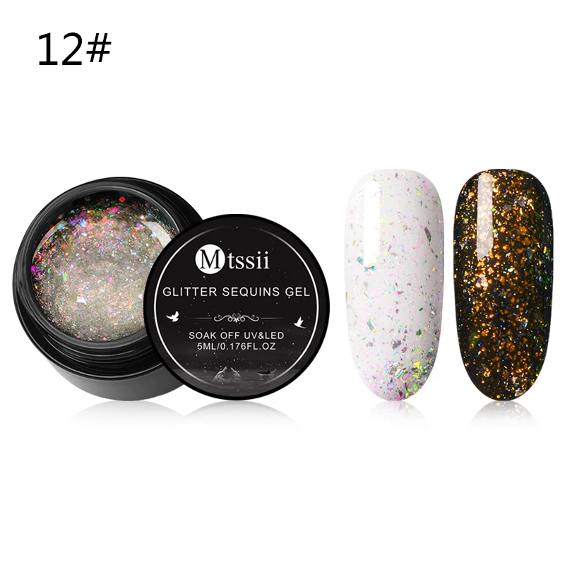 W6799 Mtssii блеск для губ Хамелеон Гель-лак UV Soak Off Nail Art Лак Стойкий цвет покрытие живопись гель 5 мл гель для ногтей с блестками лак - Цвет: W6799