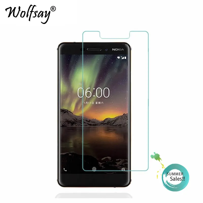 2 шт Защита экрана для стекла Nokia 6 2018 закаленное стекло 1 TA 1050 1043 защитная