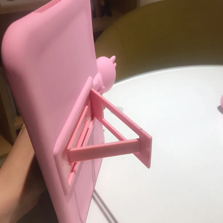 Милый розовый чехол-подставка с кроликом для IPad 9,7 Pro 9,7 Air 2 чехол s Мягкий силиконовый чехол для IPad 2/3/4 5 6 Mini 1 2 3 4 Funda