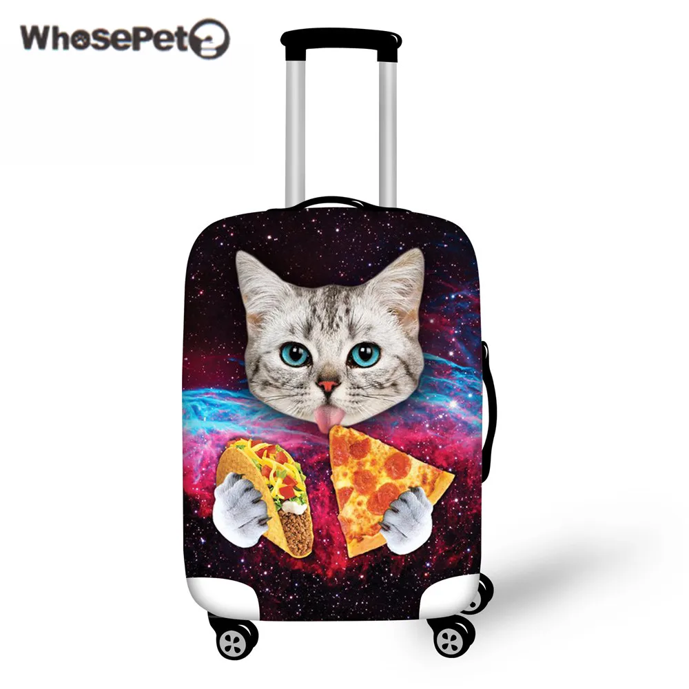 WHOSEPET эластичный багажный чехол Galaxy Cat Печать чемодан на колесиках для багажа