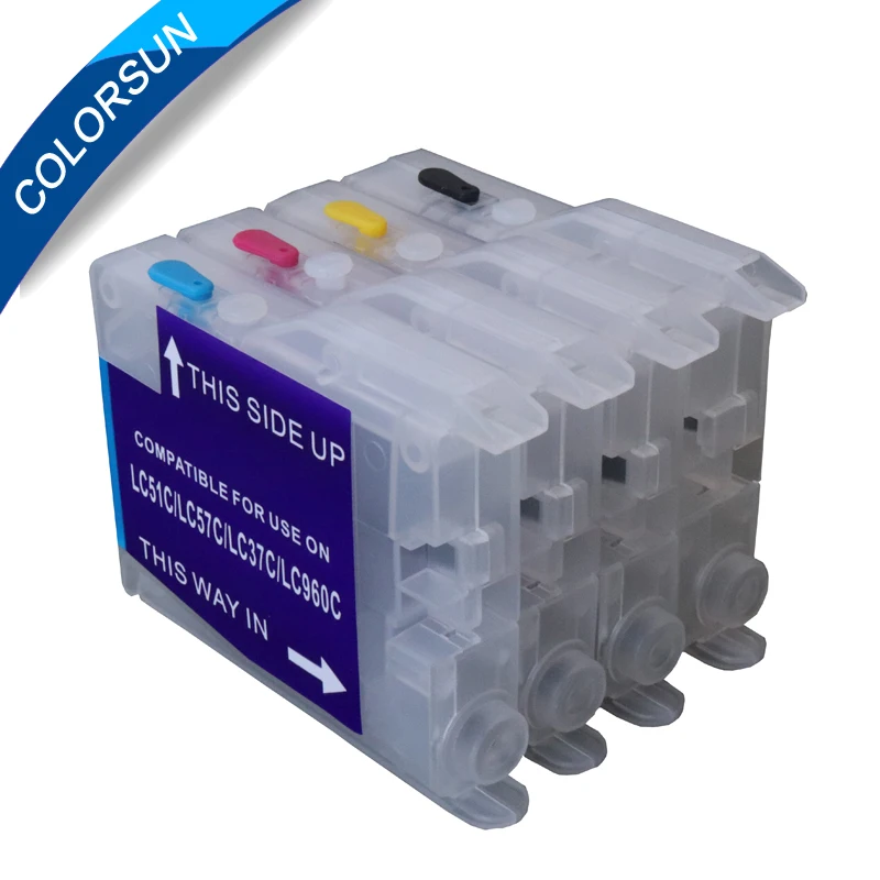 Многоразовый картридж для Brother LC10 LC37 чернильный brother LC51 LC57 LC970 lc1000 DCP 130C 135C 150C с