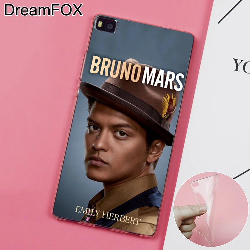 Dreamfox k035 Bruno Mars музыкант Мягкие TPU силиконовый чехол для Huawei P8 p9 P10 lite плюс 2017 Honor 8 Pro 9