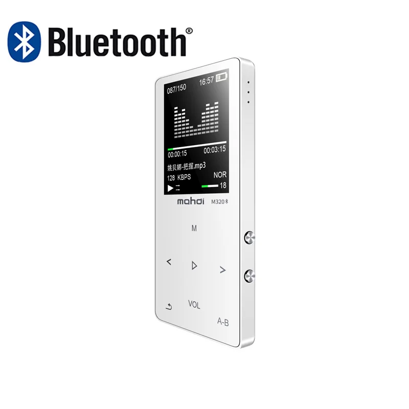 Металлический Bluetooth спортивный MP4 плеер портативный аудио со встроенным динамиком fm-радио APE Flac музыкальный видеоплеер