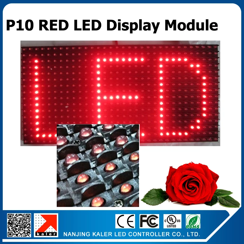 TEEHO 32x16 см P10 полуоткрытый светодиодный дисплей красного цвета модуль прокрутки