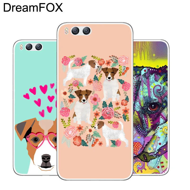 DREAMFOX L390 с рисунком щенка Джека Расселла Мягкий ТПУ силиконовый чехол для Xiaomi Mi Note