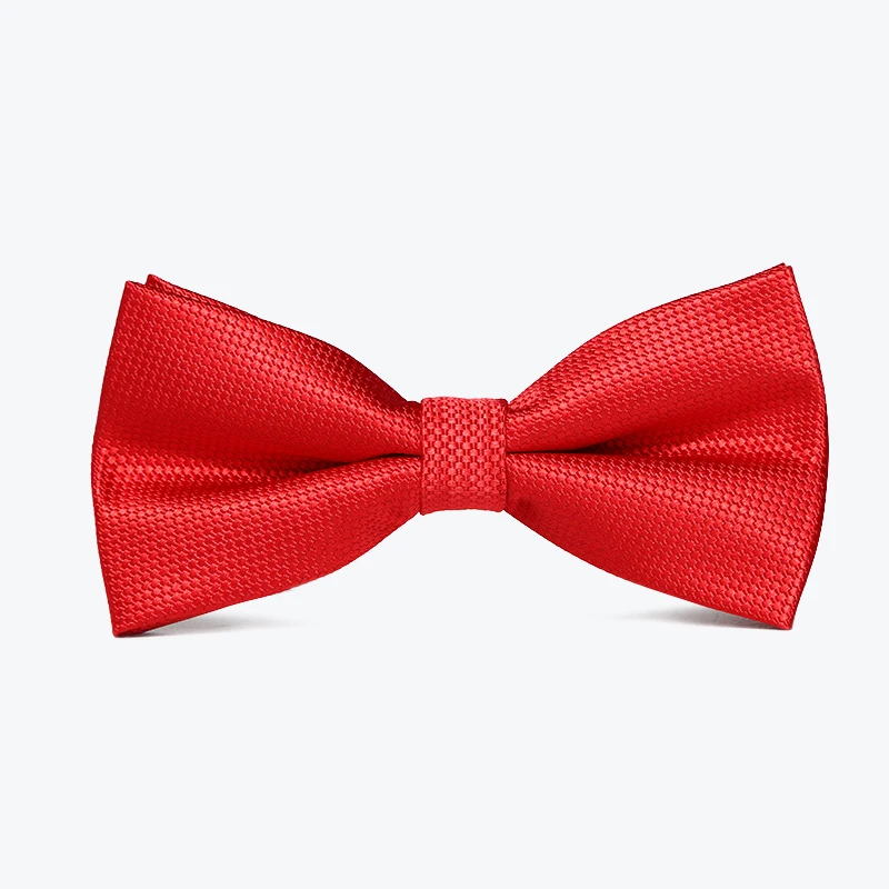 

2019 High Quality Fashion Bow Ties for Men Wedding Elegant Red Bowtie Club Banquet Anniversary Butterfly Bow Tie with Gift Box