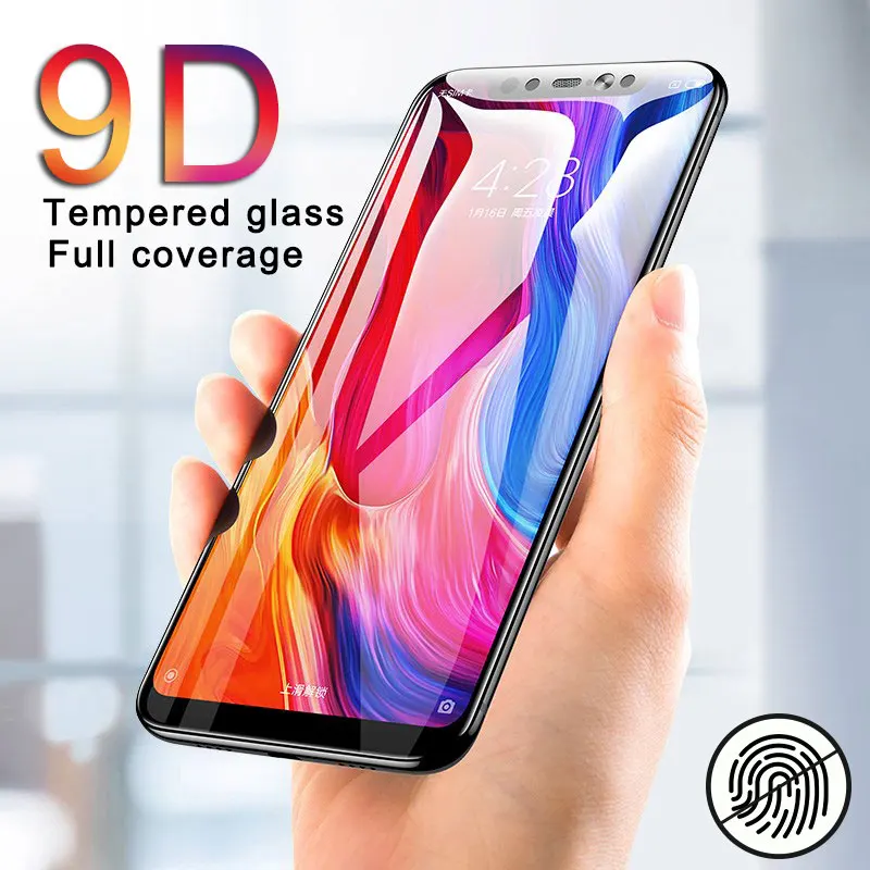 9D полное покрытие закаленное стекло для Xiaomi mi 8 Lite 9 A1 A2 lite 5X 6X защитное redmi note 7 Pro