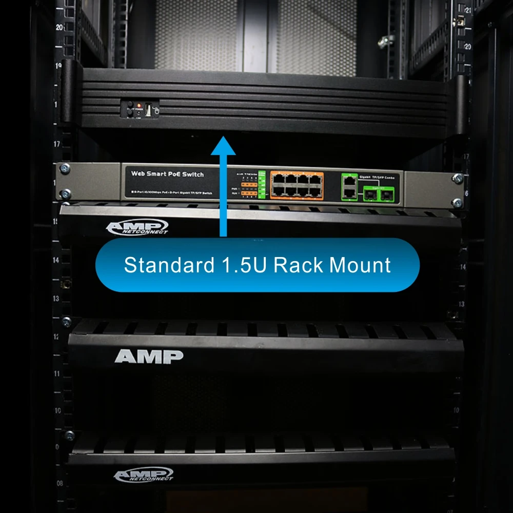 Antstek 1.5u H.265 стойку 36ch 4 К (8MP) NVR n6000-16exp поддерживает 16ch IEEE802.3af PoE и 20ch не POE IP Камера