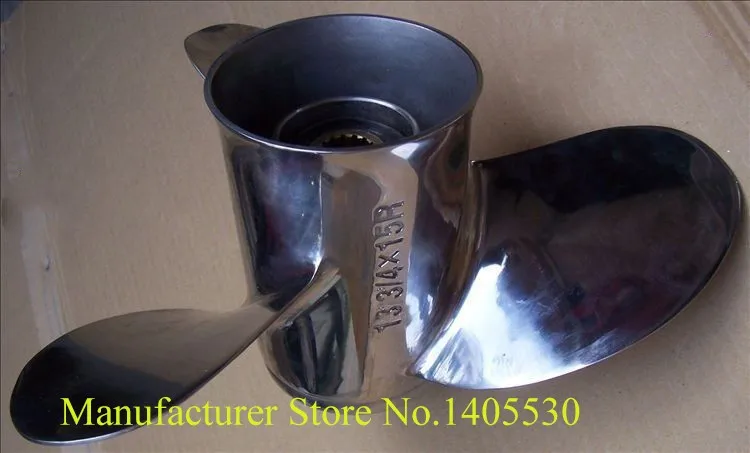

Propeller for Yamaha Tohatsu 2stroke 60-75hp ,4 stroke 90hp outboard motors Model No.133/4x15-R