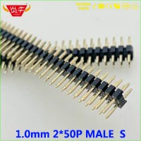 2,0 мм Шаг 1X40P 40PIN разъем однорядные разъемы вертикальный штыревой разъём SMT выдерживает высокие температуры позолоченные