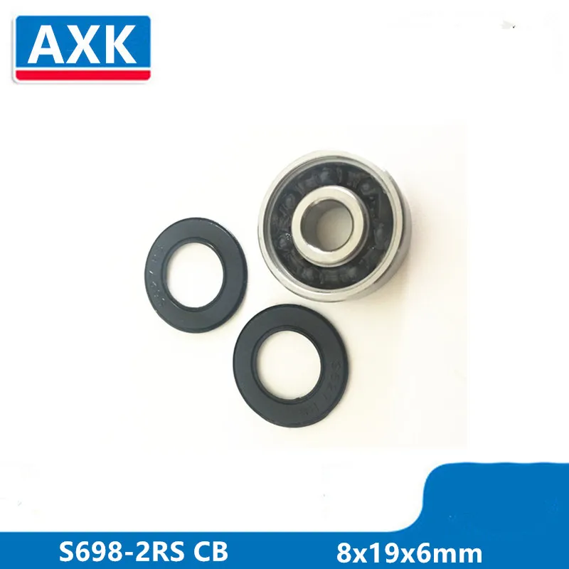 Axk S698 2rs Нержавеющая сталь 440c Гибридный Керамика радиальный подшипник 8x19x6 мм Cb Abec
