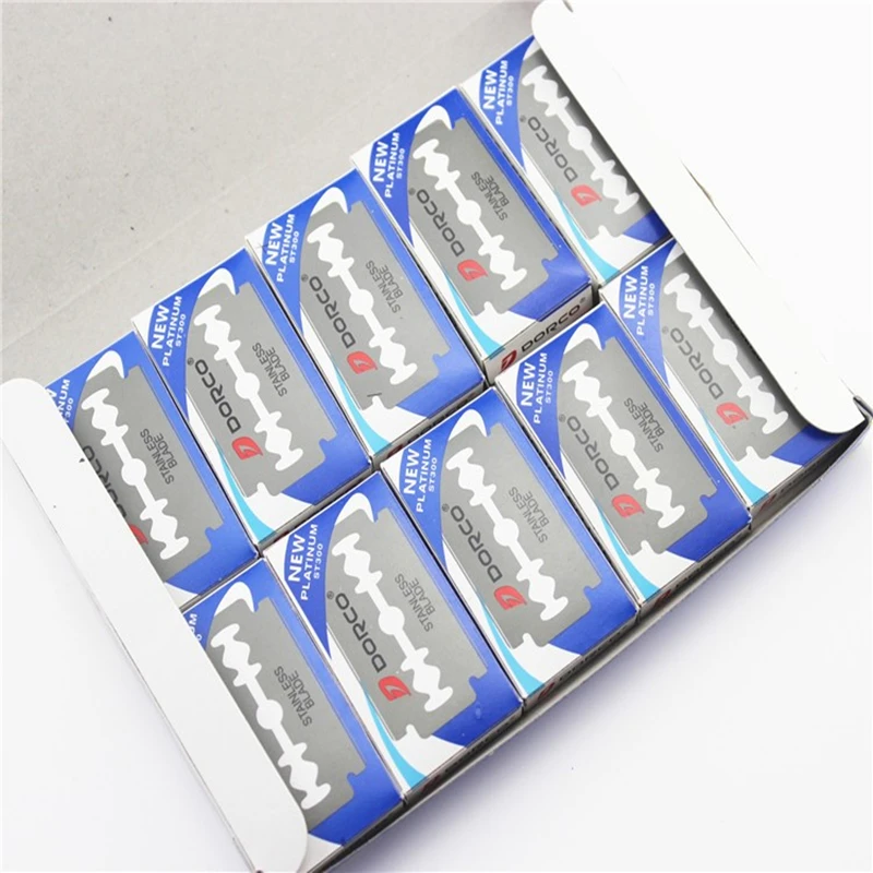 200 шт. 100% оригинальные мужские бритвенные супер острые лезвия для стрижки волос