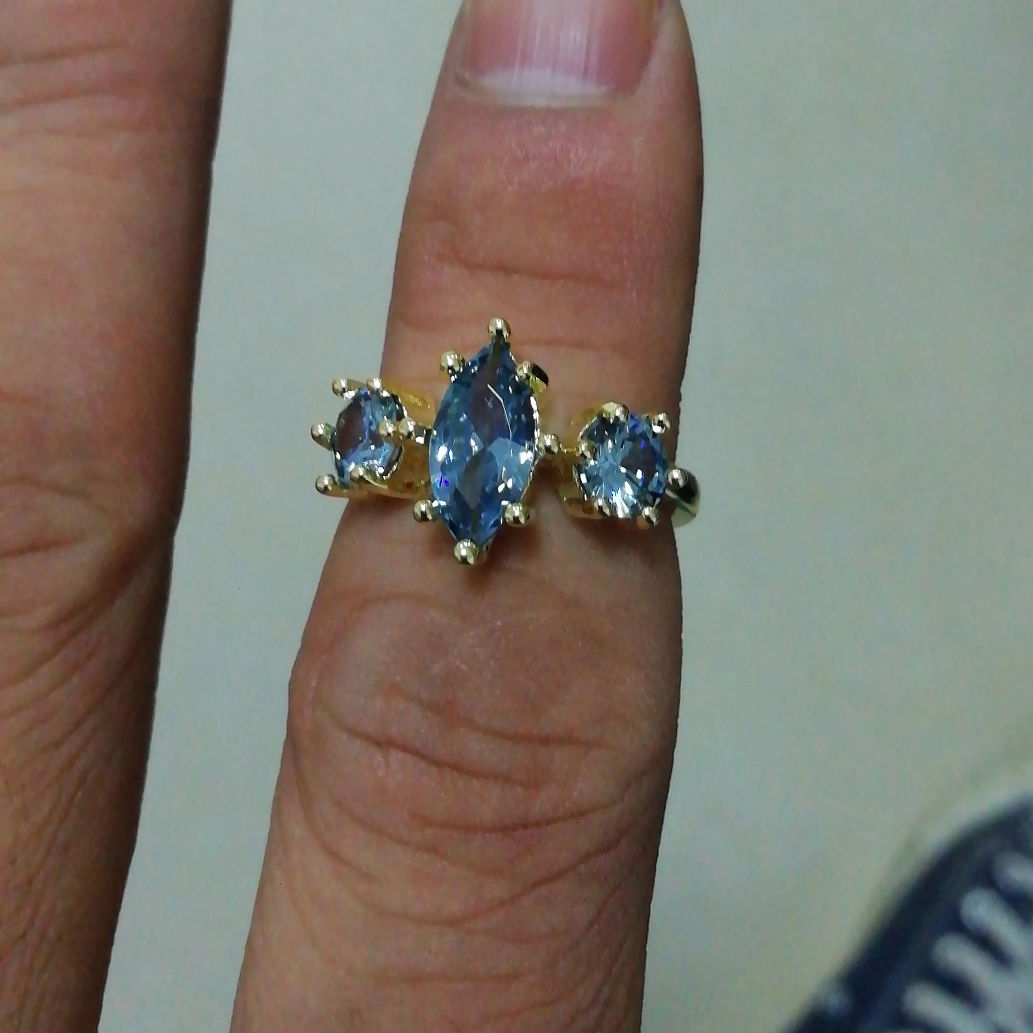 Синий камень, розовое золото, очаровательное женское кольцо, Bijoux Bague, для женщин, девушек, подарок на свадьбу, помолвку, ювелирные изделия, классика, Anillos Z5Q792