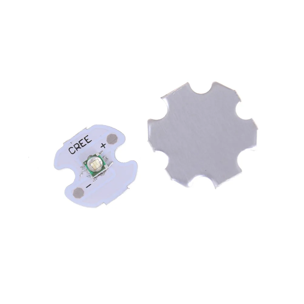 5 шт. Высокая мощность Cree LED Зеленый свет Излучатель диодный чип с 16 мм 20