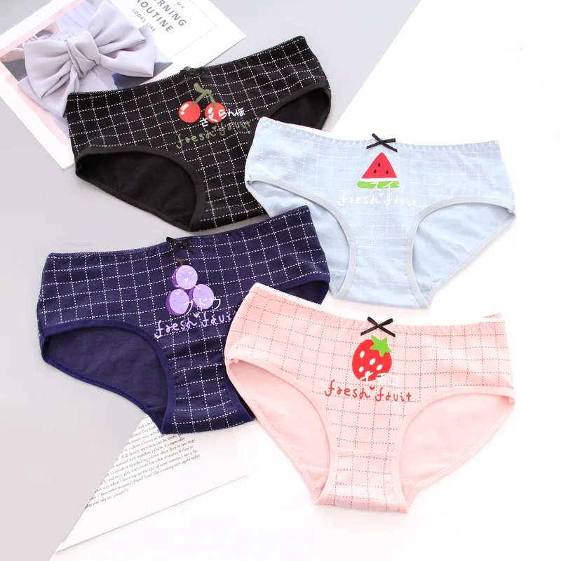 NIKOANA Women's Panties Cotton Underwear Women Girl Briefs Lingerie Ladies Underpants Cartoon Woman Intimate Female Cute Panty |