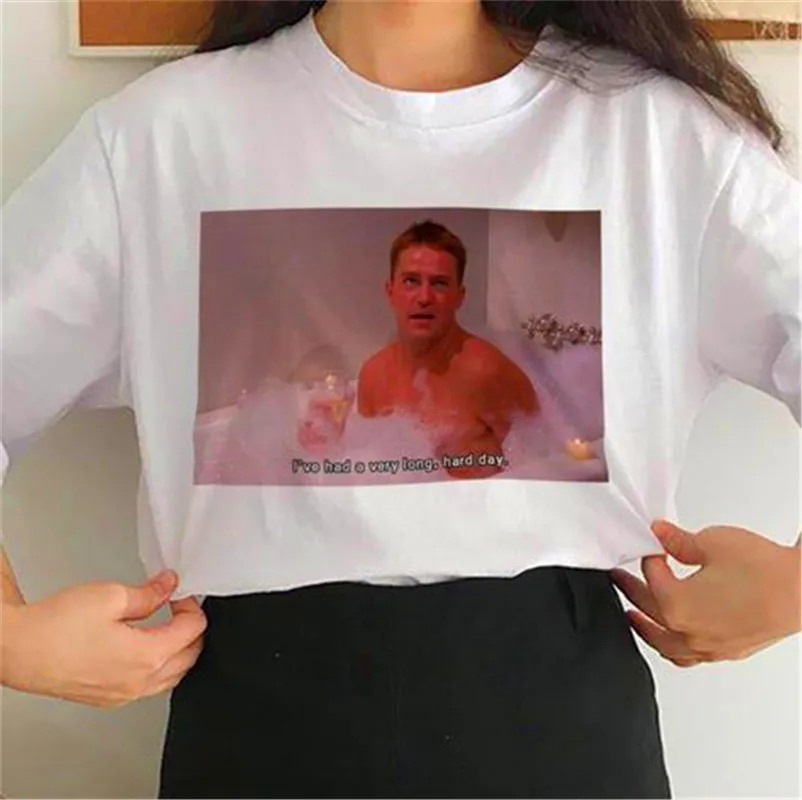 I 've Had A очень длинная футболка на каждый день в винтажном стиле белые топы Chandler