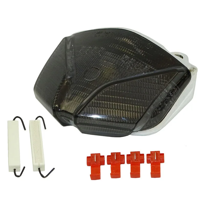 Smoke Lens Waase Для MV Agusta Brutale Strada F4 F1000 2000 2001 2009 2003-2002 Задний фонарь тормоза поворотники интегрисветодио дный рованный светодиодный свет - Цвет: Smoke Lens