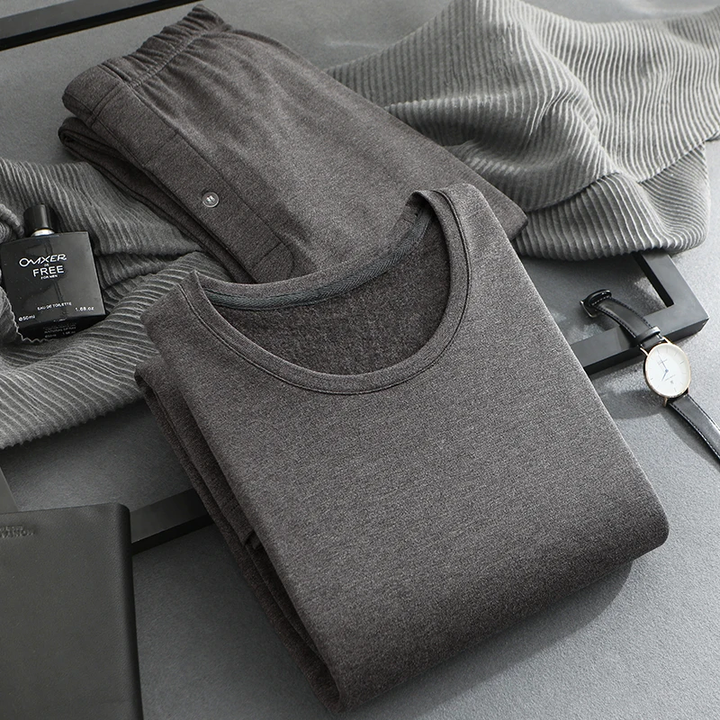 THREEGUN мужское зимнее термобелье костюм удобная пара высокое качество кальсоны