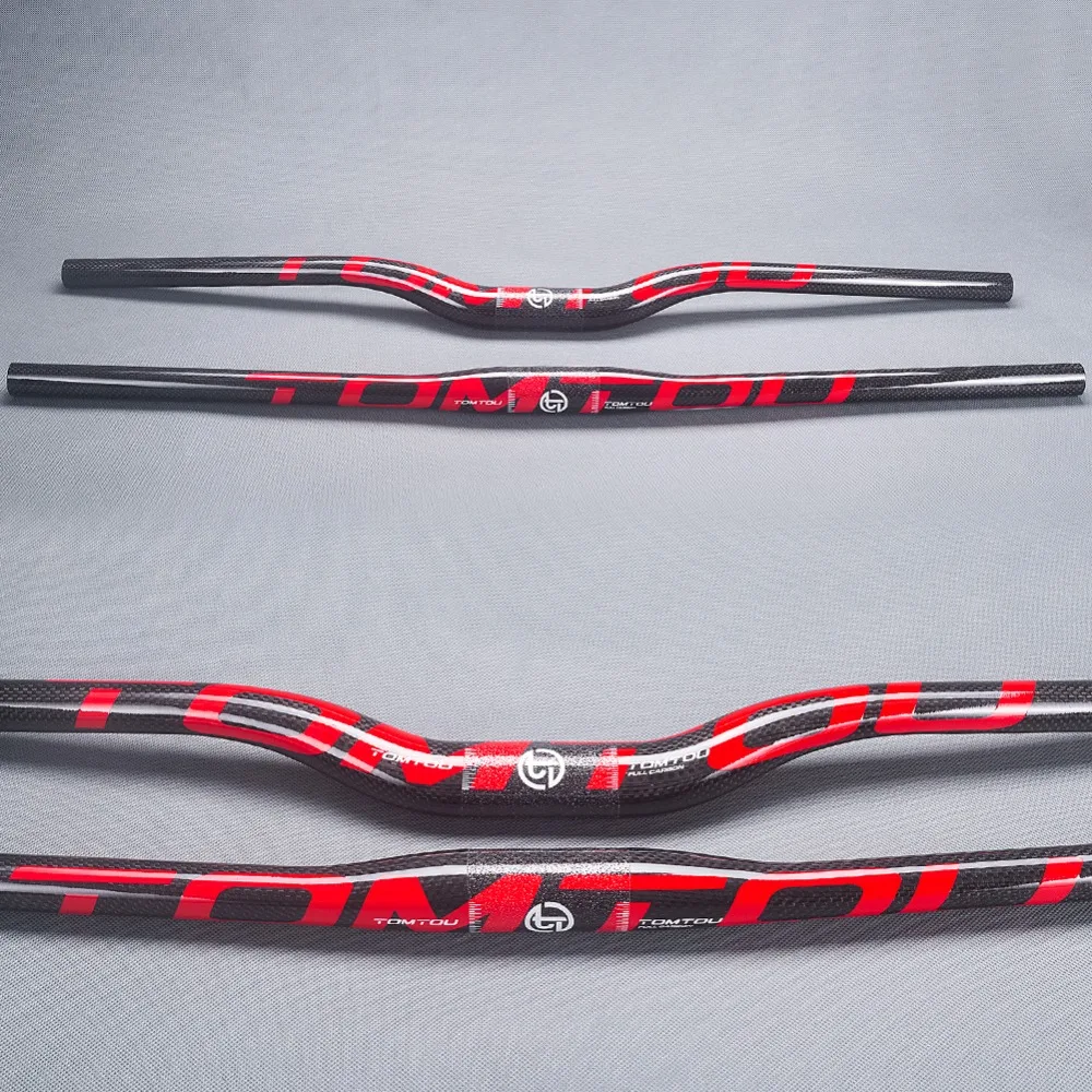 TomTou 3K Carbon Mount велосипедные комплекты для руля MTB горизонтальные рули руля и назад 25 градусов Подседельный штырь глянцевый красный-TS2T47