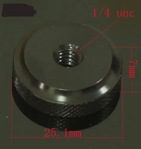 

Flash Shoe Mount Accessory Nut with 1/4" female Thread hole Knurled 1/4" nut