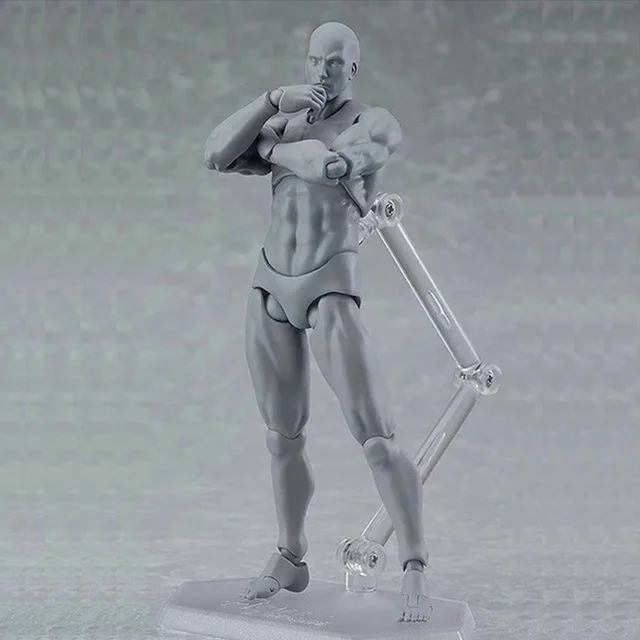 C Аниме Archetype Figma He She ПВХ фигурка человека тела суставов Мужской Женский Любовник Обнаженная подвижные куклы 14,5 см Модели Коллекции - Цвет: C