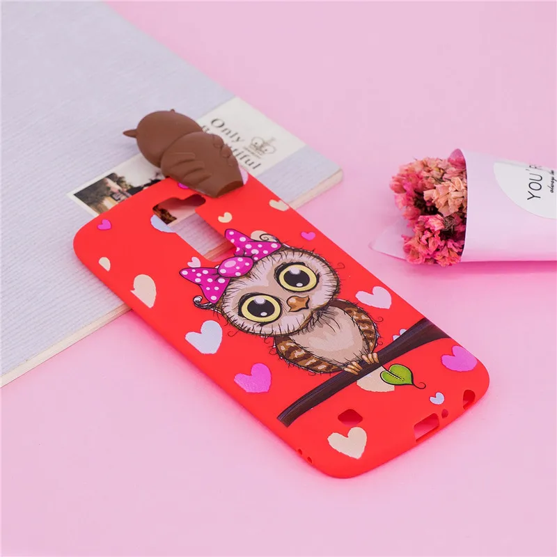 3D мультфильм панда единорог чехол для телефона Fundas LG K10 LTE K420N K430 K430DS мягкая