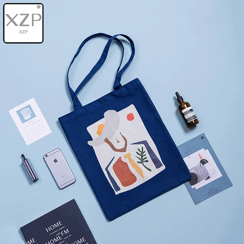 XZP 2019 женские холщовые сумки шоппинг Экологически чистая многоразовая складная