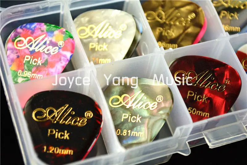 Медиаторы для акустической и электрогитары с горячим тиснением жемчужный