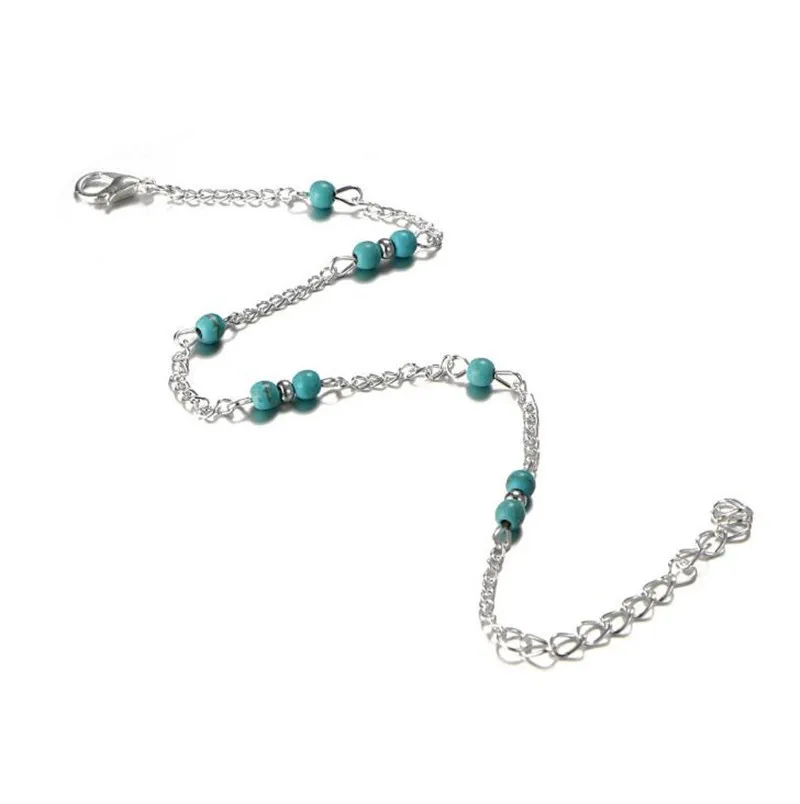 Personality fashion handmade beaded anklet Vintage ladies Bracelet on the leg metal accessories Jewelry | Украшения и аксессуары