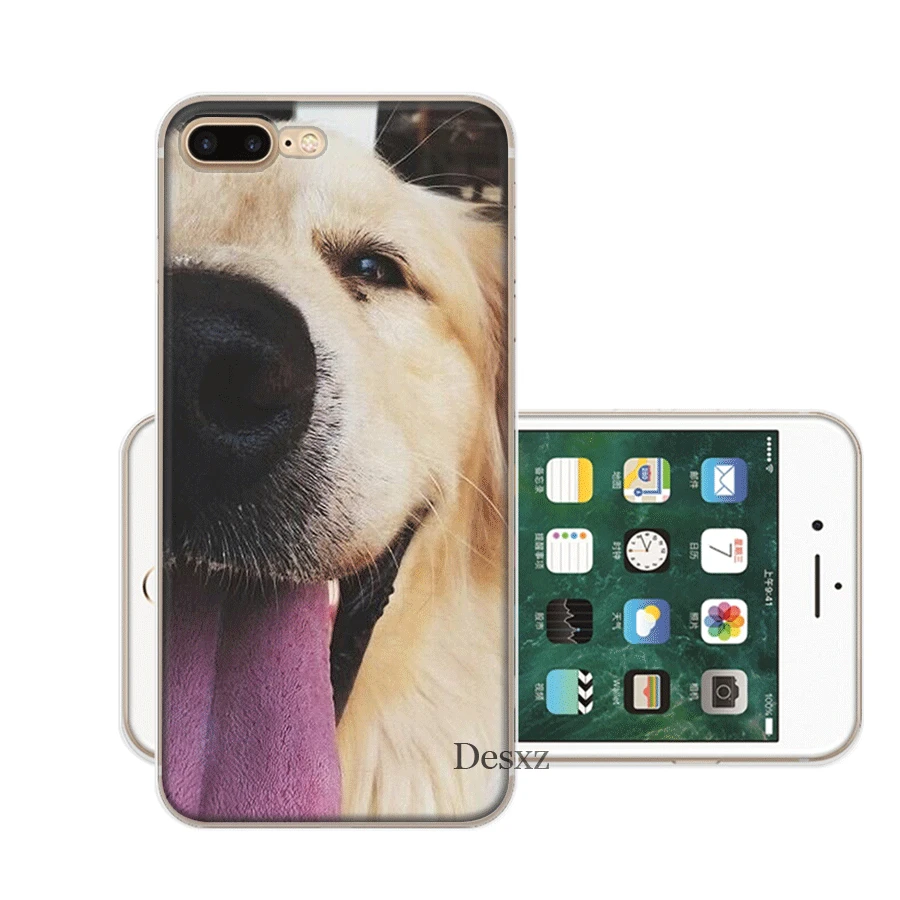 Чехол Desxz Dog Golden Retriever для iPhone 7 8 6 6s Plus 11 Pro X XR XS Max 5 5S SE |
