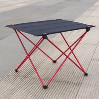 high strength aluminum alloy portable ultralight folding camping table foldable outdoor dinner desk for family party picnic bbq