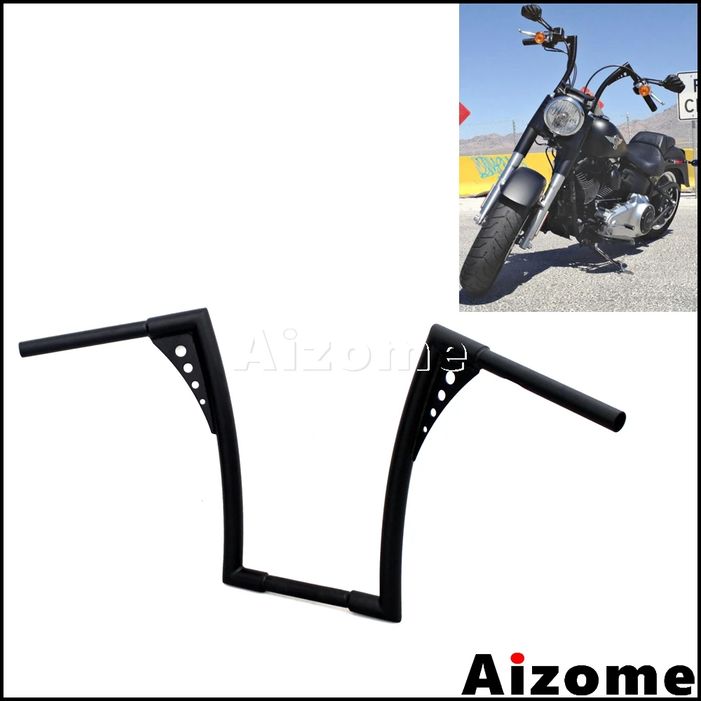 Черные мотоциклетные вешалки для APE 1 1/4 дюйма 16 дюймов ручки Harley Sportster XL на