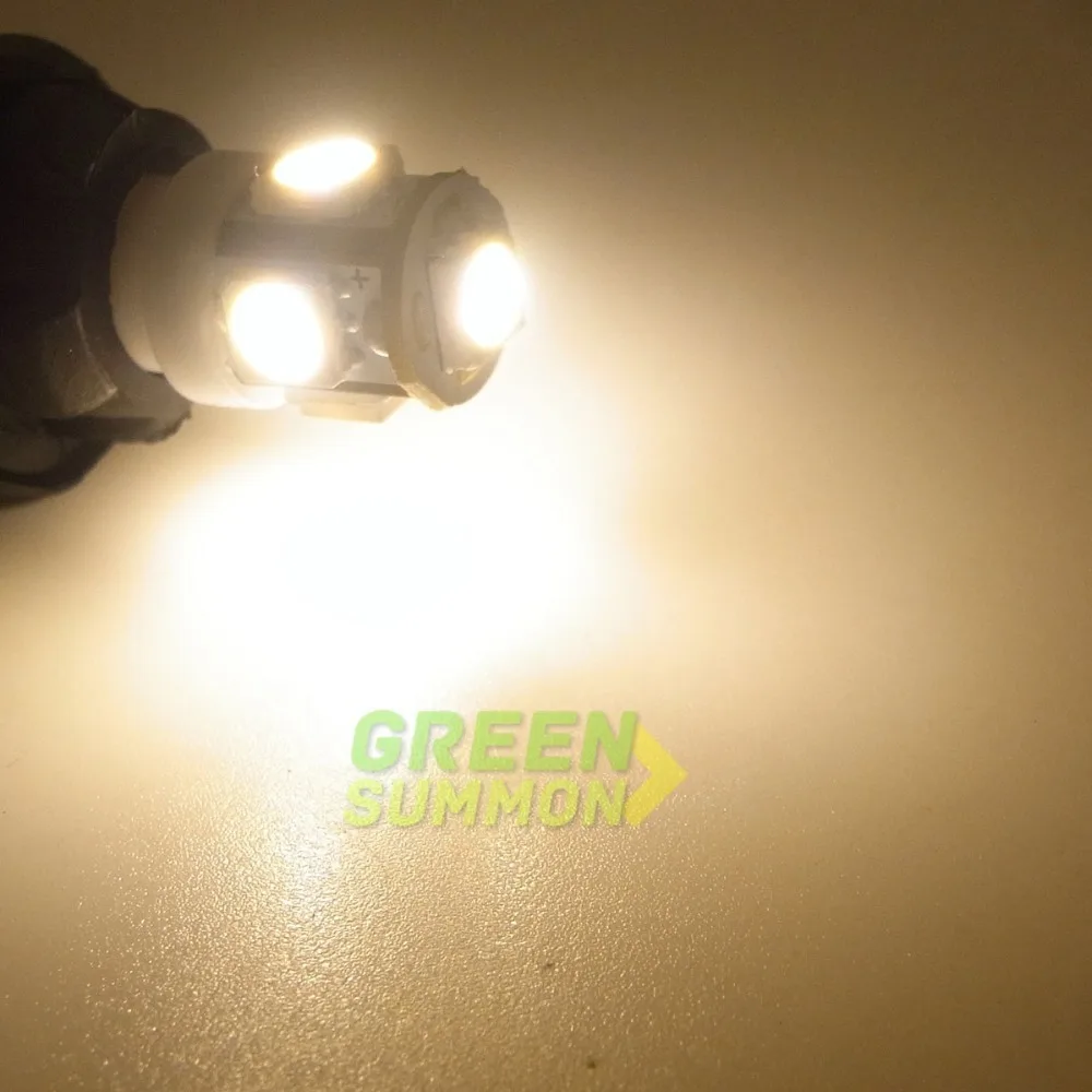 4 шт./лот E10 EY10 T3.25 5 SMD 5050 Светодиодные лампы с теплым белым светом миниатюрные