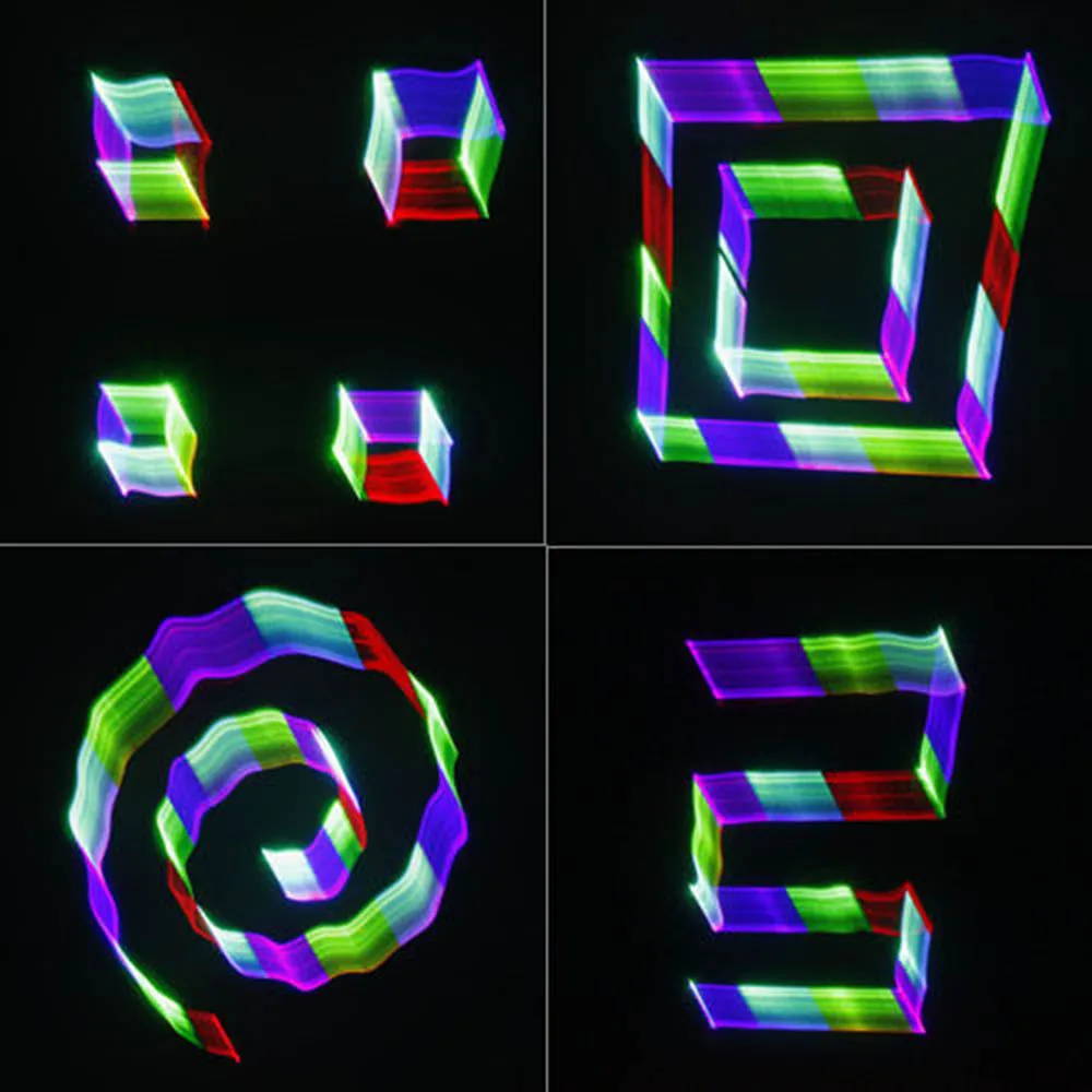 Лазерный сканер 3D RGB 400 МВт DMX 512 проектор со сценическим световым эффектом ИК