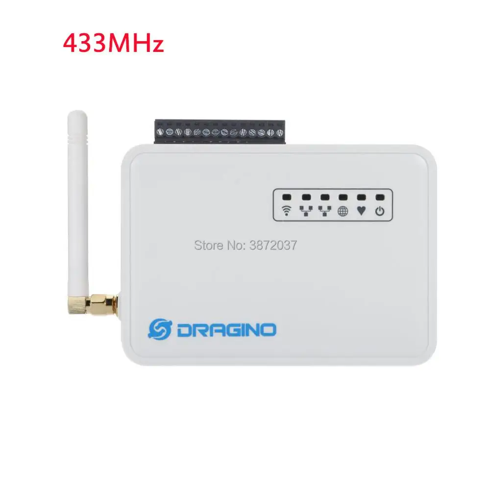 433MHz DIYmall для Dragino LG01-S LoRa IoT шлюз с открытым исходным кодом OpenWrt дальний беспроводной 433/868/915 МГц - Комплект: 433MHz