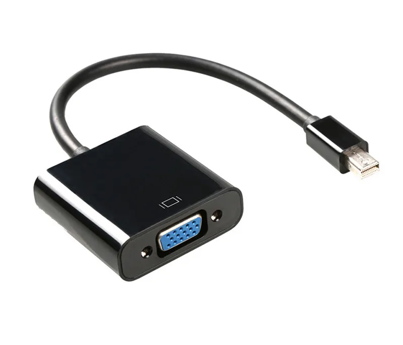 Minidp к vgaMini DisplayPort VGA Кабель-адаптер мужчин и женщин Thunderbolt конвертер для MacBook