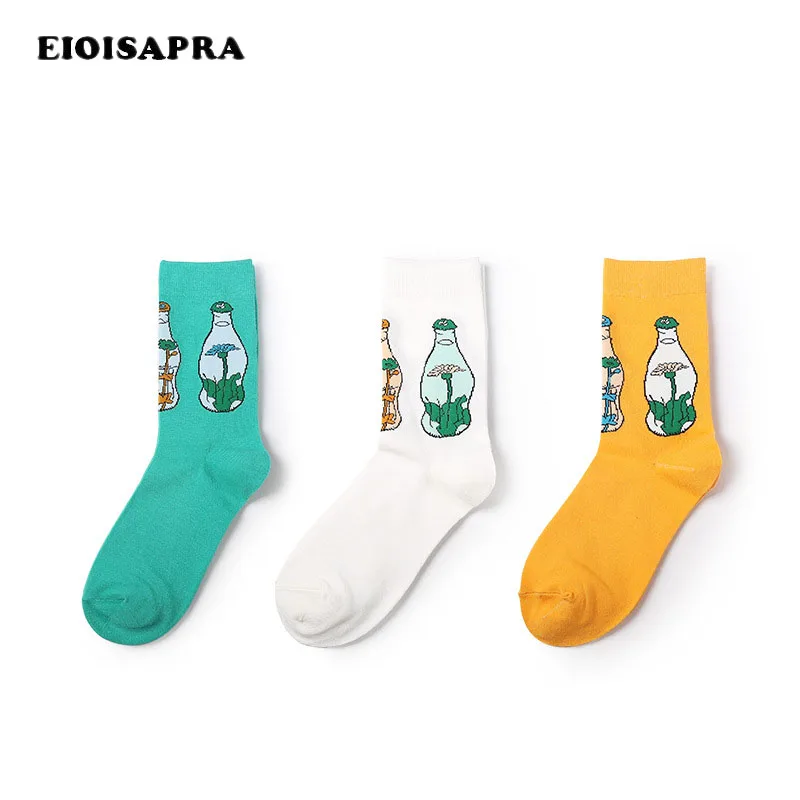 

Носки женские в стиле Харадзюку, хлопковые, с принтом животных