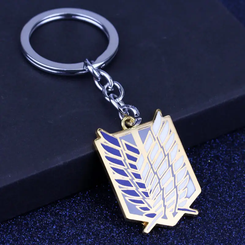 

Anime Attack on Titan Key Chain Wings of Liberty Keychain Accessories Pendant Key Ring Charms Keychains for Ladies