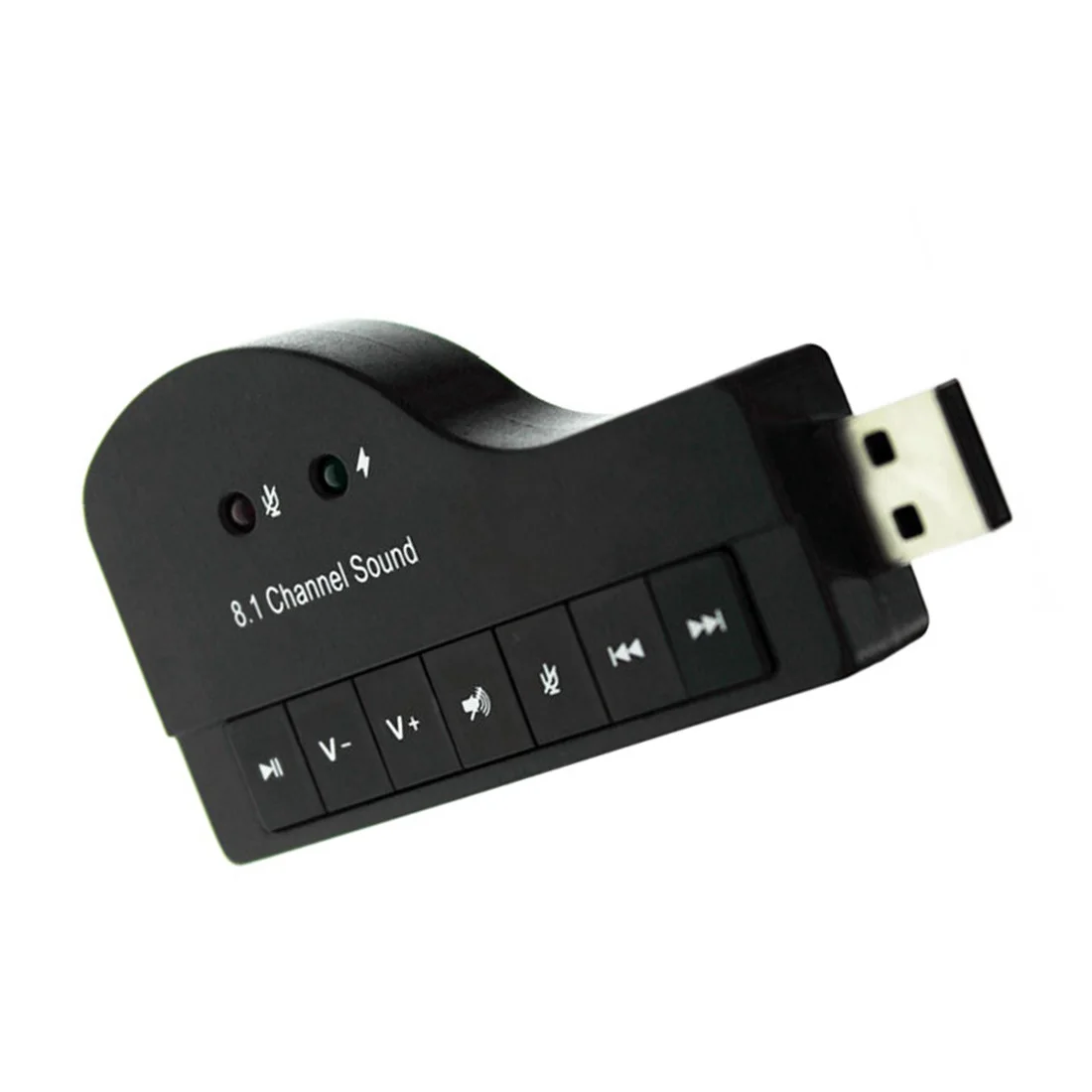 Высококачественная Портативная звуковая карта в форме пианино Внешняя USB 2 0 3D
