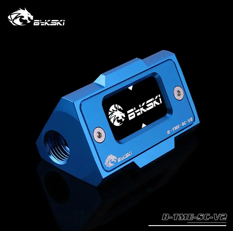 Blue Bykski B-TME-SC-V2, цифровой измеритель температуры водяного охлаждения, ЖК-экран высокой четкости - Цвет лезвия: Blue