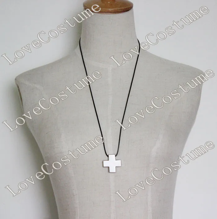 Misato Katsuragi Косплей из нержавеющей стали крест кулон ожерелье|pendant pearl necklace|necklace