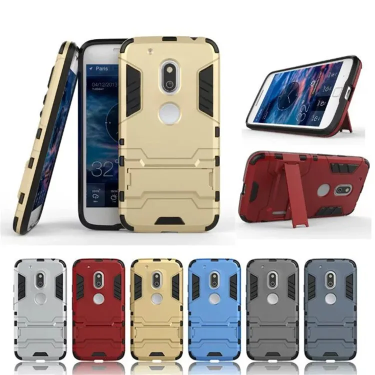 Brand gligle iron man armor two-in-one protective case for Motorola Moto G4 Play cover shell | Мобильные телефоны и