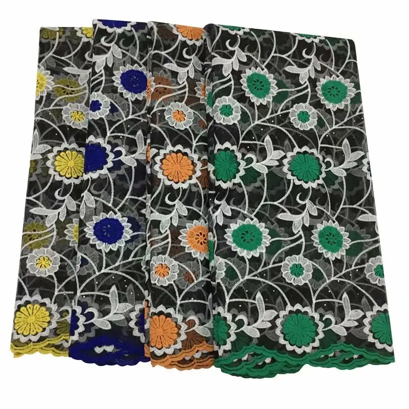 NEW African lace fabric 2019 high quality african French tulle with stone guipure nigerian fabrics 5 yards YYZ8 | Дом и сад