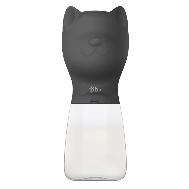 bulldog black Портативная бутылка для воды для домашних собак, для маленьких и больших собак, для путешествий, для щенков, кошек, поилка, для улицы, для домашних животных, диспенсер для воды, кормушка, продукт для домашних животных - Цвет: bulldog black