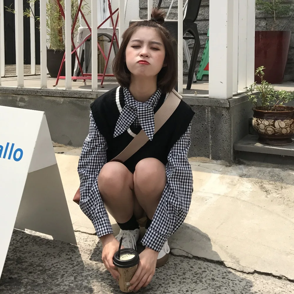 2017 маленькая Свободная рубашка с длинными рукавами и заячьими ушками в