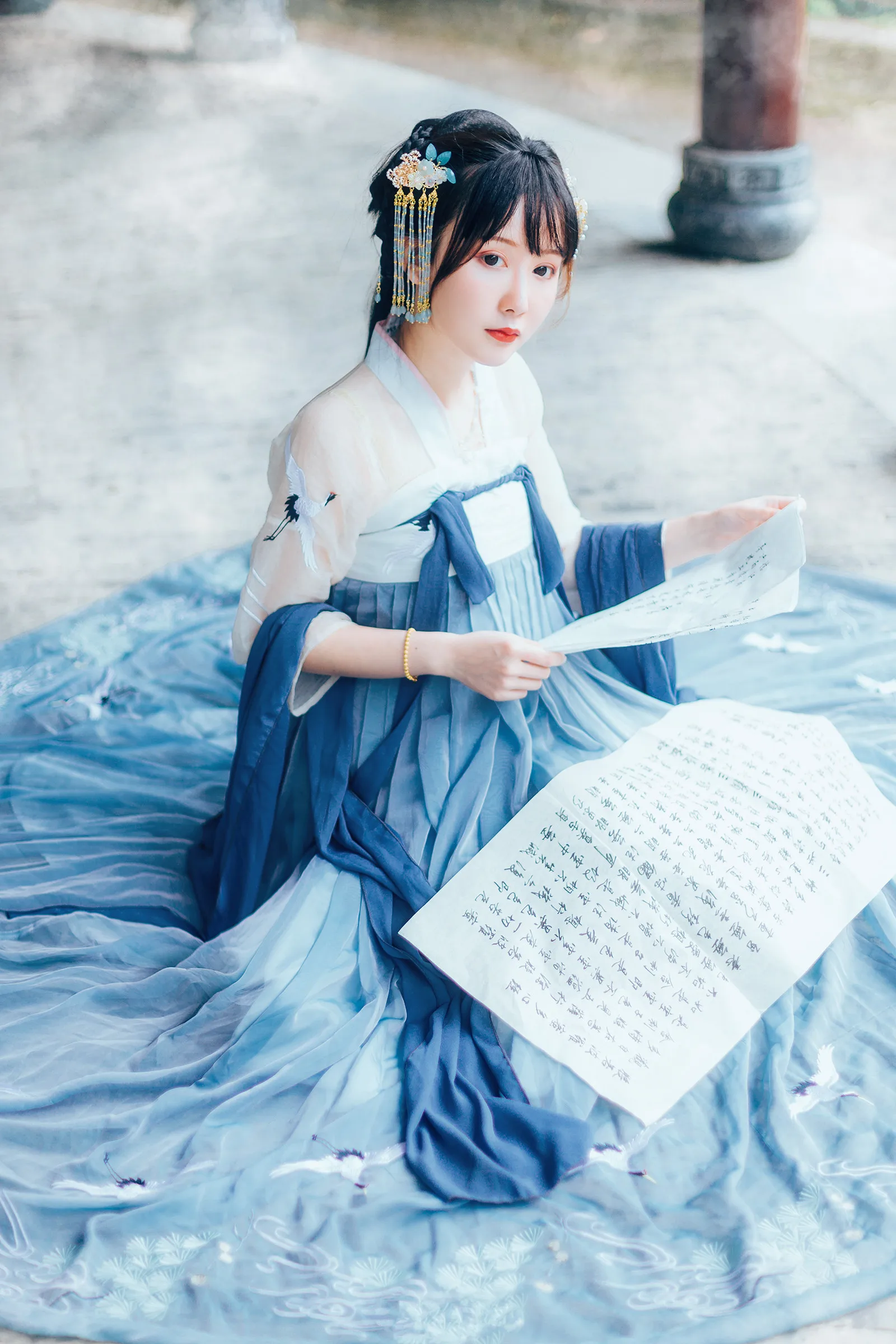 hanfu Национальный Древний китайский Косплей Костюм древняя Женская Китайская одежда hanfu Женская китайская сценическая одежда - Цвет: color1